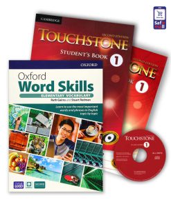 Touchstone1 + Oxford Word Skills Basic - پک تاچ استون 1 و ورد اسکیلز