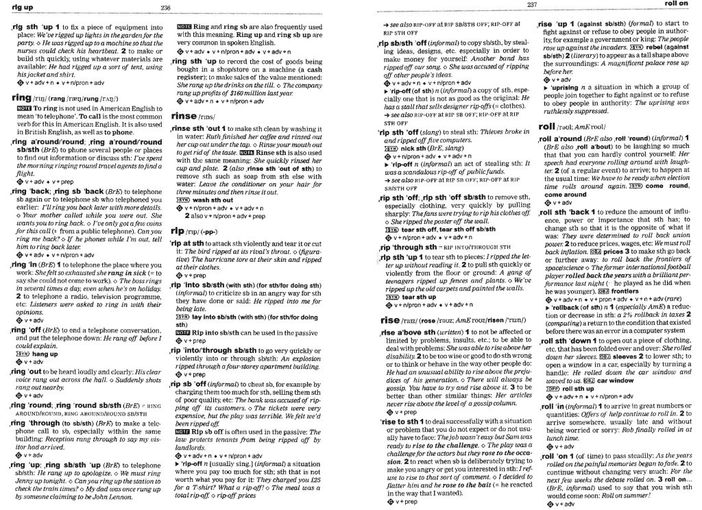 دانلود PDF دیکشنری اکسفورد Oxford Phrasal Verbs Dictionary