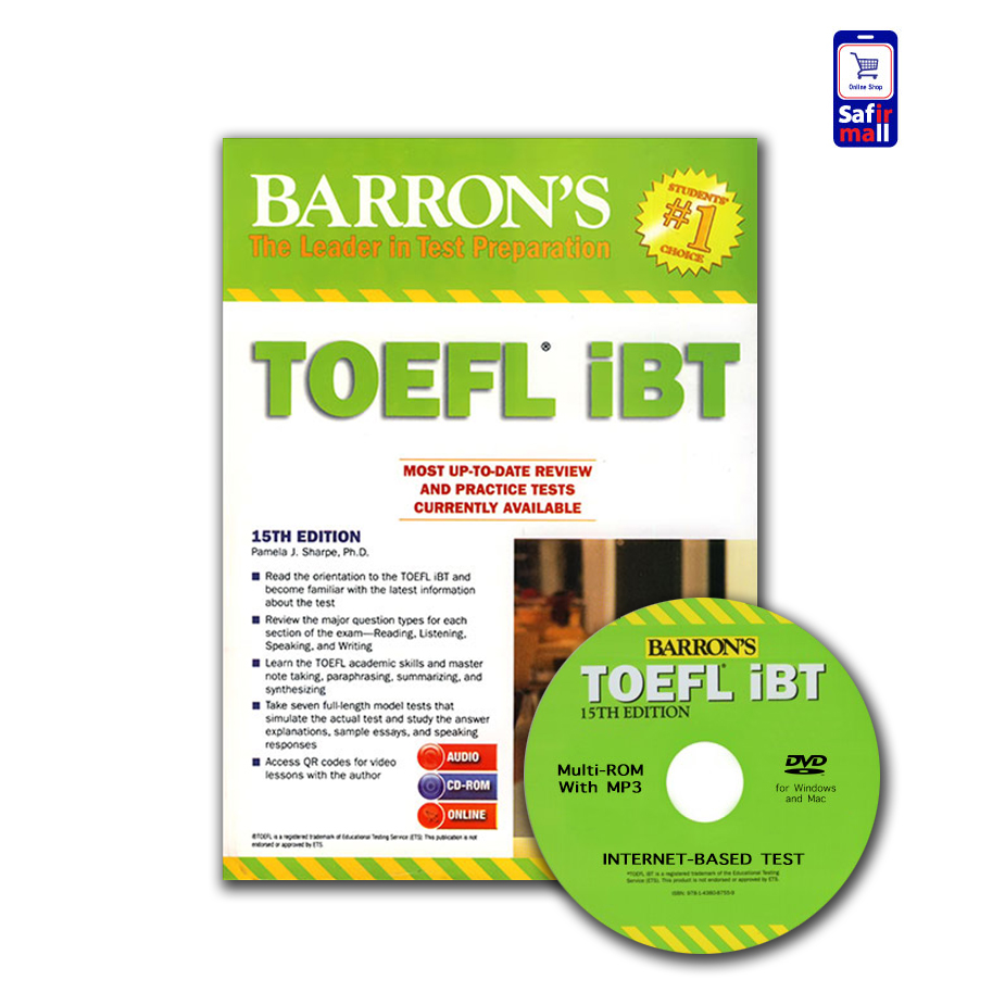 کتاب BARRON'S TOEFL IBT - فروشگاه اینترنتی سفیرمال