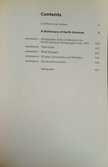 دیکشنری آکسفورد Oxford Dictionary of Earth Sciences