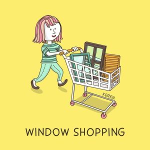 معنی Window Shopping در فارسی