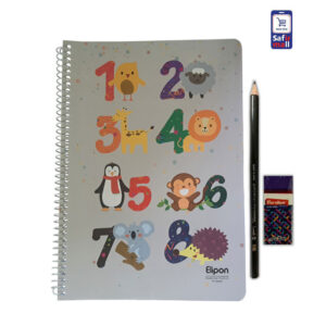 دفتر زبان و لوازم تحریر طرح Numbers