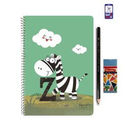 دفتر زبان و لوازم تحریر طرح Zebra