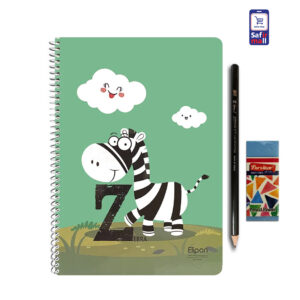 دفتر زبان و لوازم تحریر طرح Zebra