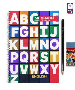 دفتر زبان و لوازم تحریر طرح Alphabet
