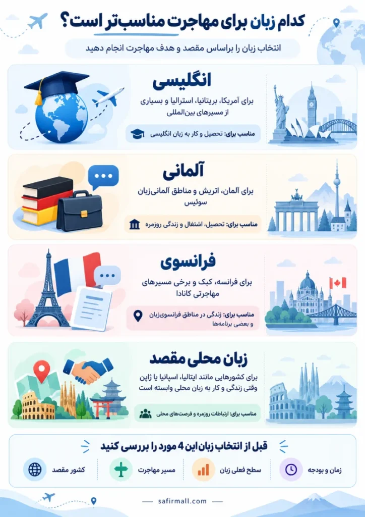 زبان برای مهاجرت